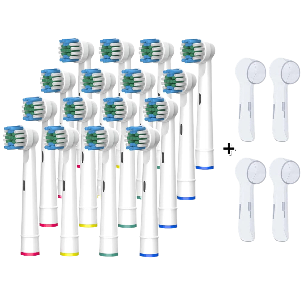 Compatibel met Oral B elektrische tandenborstel vervangende opzetborstels, precisie schone opzetborstel navullingen geschikt voor Oral B Pro