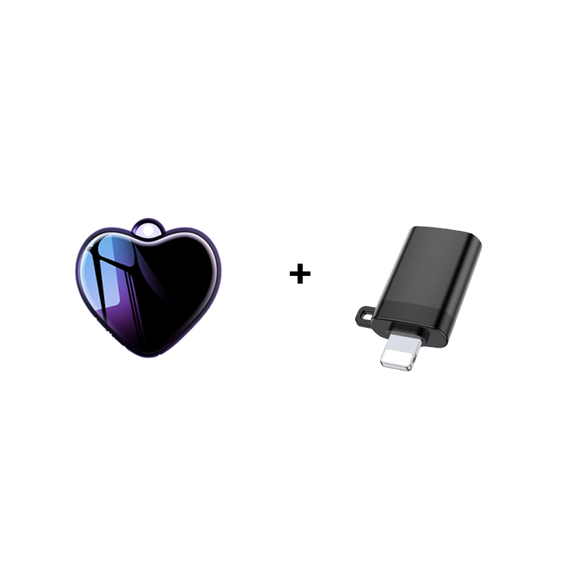 Mini Voice-Activated Recorder Digitale Opname Luisteren Apparaat afluisterapparatuur verborgen spion Geluid Professionele Dictafoon Audio Micro Kleine Ketting Speler: Bruin