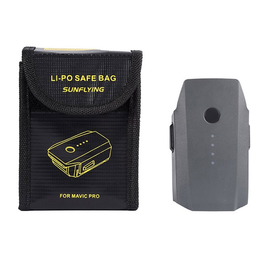 Lipo Batterij Explosieveilige Veilige Tas Voor Dji Mavic Pro Batterij Brandwerende Case Fiber Opbergdoos Protector