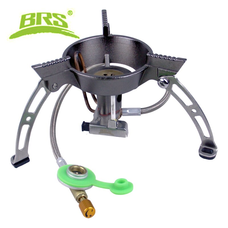 BRS-quemador de Gas BRS-11 para exteriores, estufa de acampada a prueba de viento, para senderismo, escalada, Picnic: Gris claro