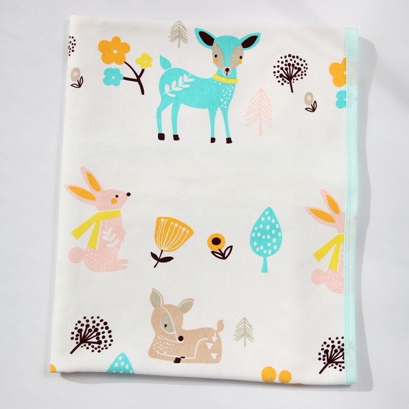 Waterdichte Baby Sheet Urine Mat Katoen Bamboe Baby Wieg Beddengoed Cover Wasbare Luier Nappy Changging Pad Liner 80X100cm: 4
