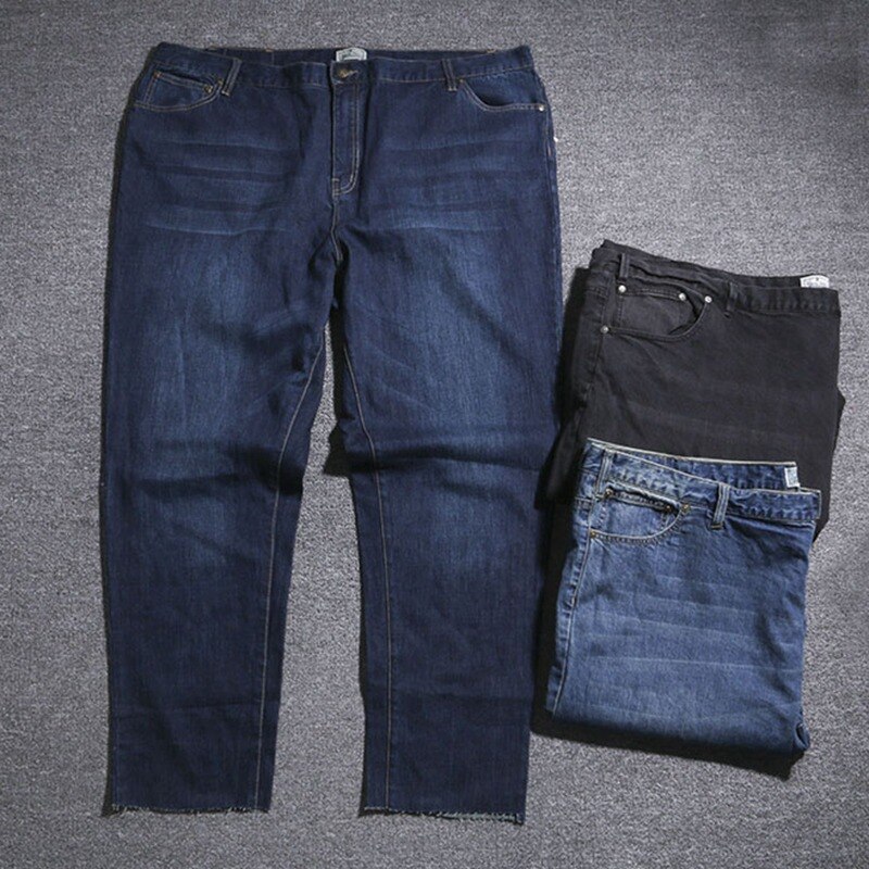 men spring summer jeans plus size 7XL 8XL 9XL 10XL 11XL 12XL 13XL 14XL man big size loose denim pants elasticity oversize jeans