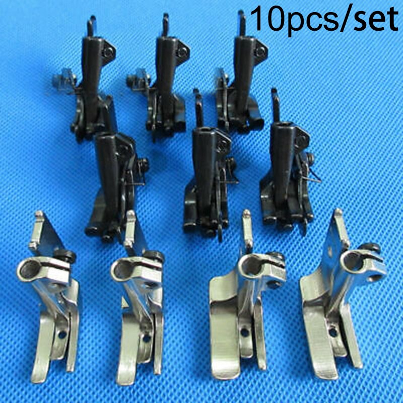 Durable Reliable 10pcs Piping Walking Foot with R & L Edges Guide for JUKI DNU-1541,241 LU-563 Walking Foot Sewing Machine Part