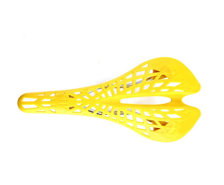 La SUSPENSION de selle intégrée Super léger en plastique usine Agents vélo selle montagne vtt vélo selle coussin de selle Bicicleta: yellow