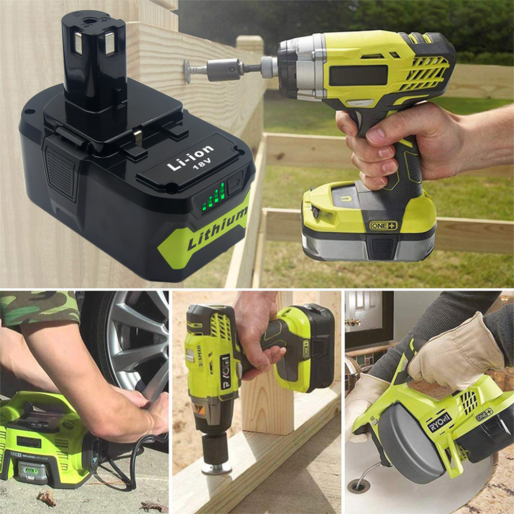 RB18L50 RB18L40 18 V 8,0 Ah/6,0 Ah/2,5 Ah Li-Ionen-Akku für Ryobi ONE+ BPL1820 P108 P109 P106 P105 P104 P103 RB18L60