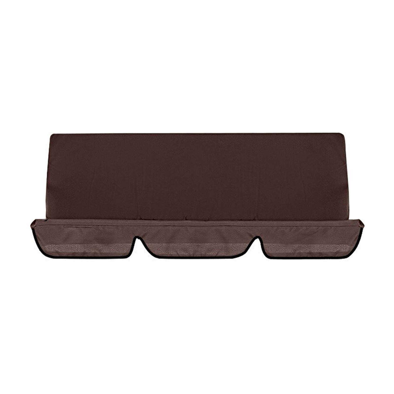 3 posti impermeabile altalena copertura sedia panca sostituzione terrazza giardino altalena esterna sedia cuscino schienale coperture antipolvere strumenti: Cioccolato