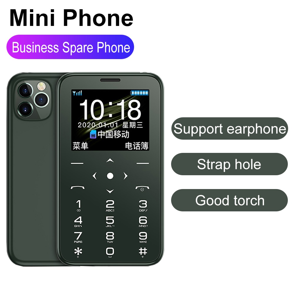 Soyes 7S + teléfono móvil Original Mini, pantalla de 1,5 ", cámara con linterna, MP3, sonido Hifi, Bluebooth, GSM, teléfono móvil para niños
