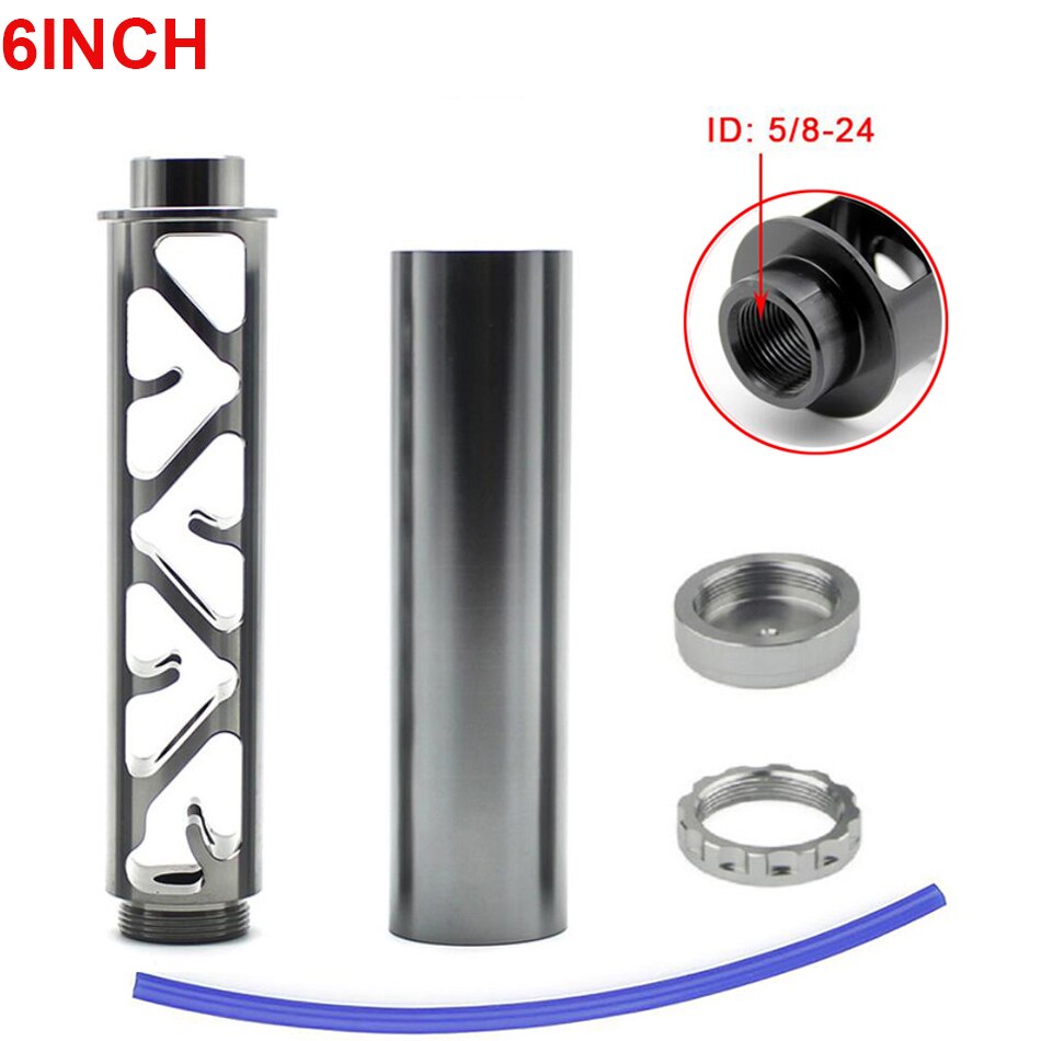Aluminum Trap 1/2-28 5/8-24 6inch 10inch Single Core Fuel Filter Fuel Trap Solvent Trap for NAPA 4003 WIX 24003 Car Motorbike: 6SILVER5824A-3.5cm