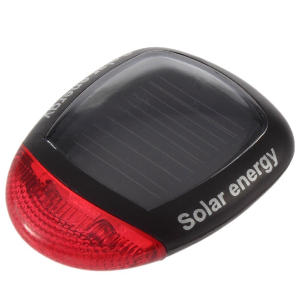 Zonne-energie Fiets Achterlicht Rood Fietsen Achterlicht Solar Power Bike Fiets Led Lamp Achterlicht Lamp Te Installeren