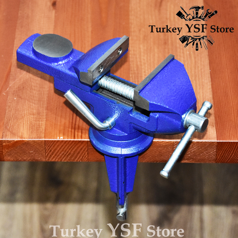 60 mm Table Bench Vise Bench Swivel Clamp Work Vice Craft Repair Tool Metal Working Tool