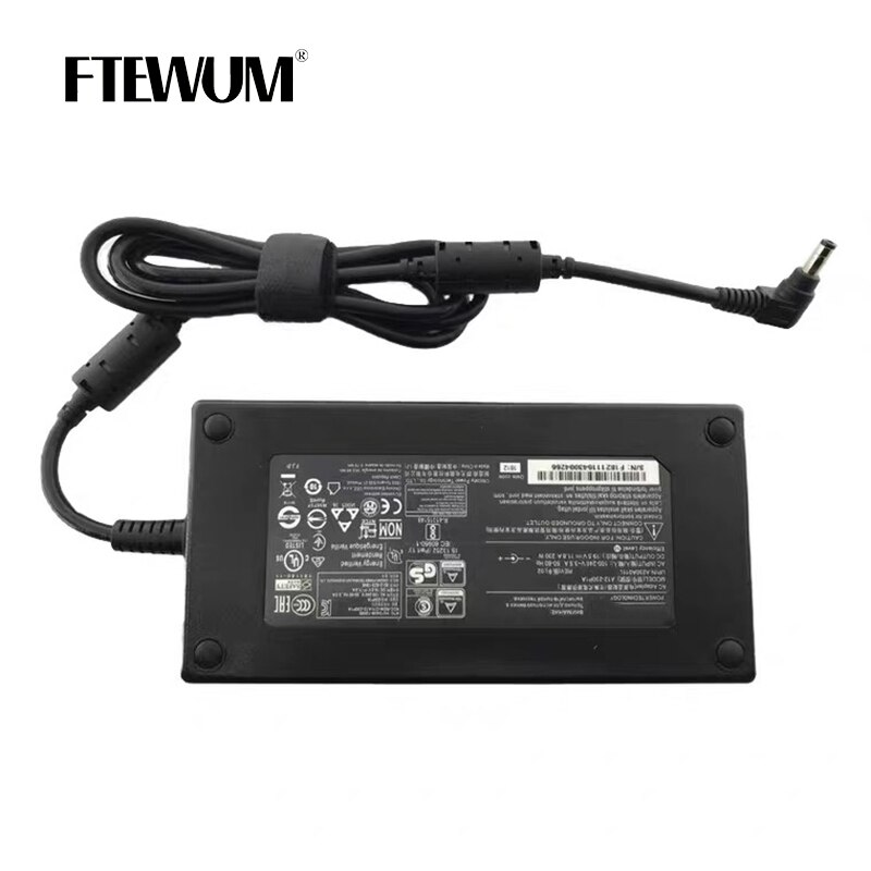 Original Laptop Adapter 19,5 V 11,8 A 5,5*2,5mm 230 W Ladegerät Für MSI A12-230P1A A17-230P1A A230A012L GS65 GS75 STEALTH-248 P65: Black
