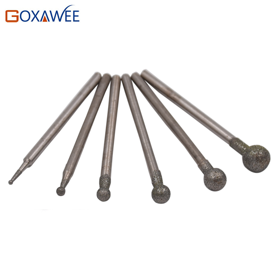 GOXAWEE 10pcs Ronde diamant slijpschijf voor dremel rotary tool diamond burs dremel gereedschap accessoires voor Graveren Etsen