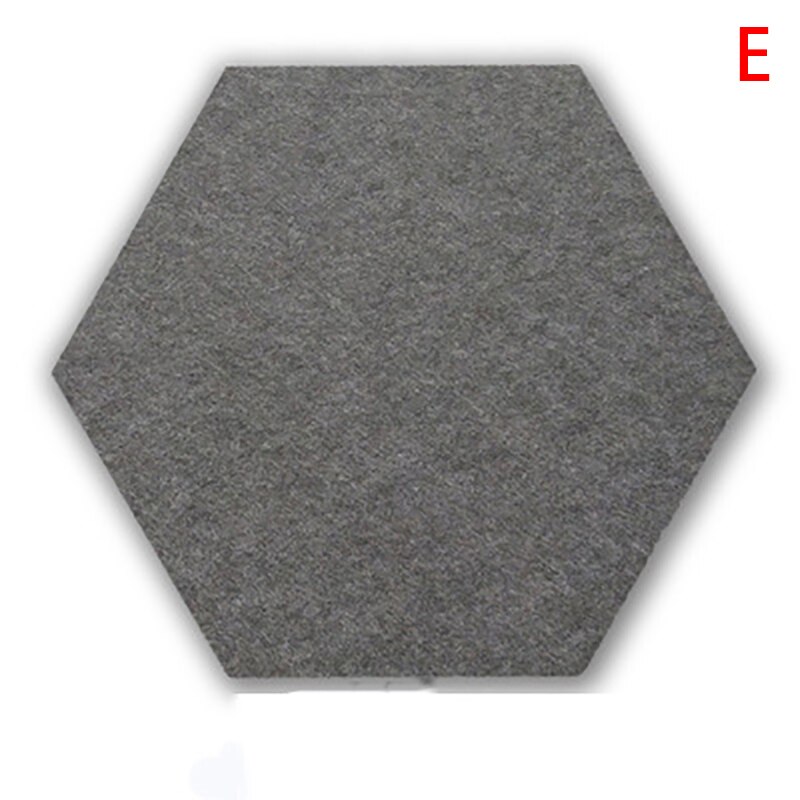 Hexagon Pad Cork Board/Pin Board 1 Pc Colorful Wall Tiles Memo Felt Board For Wall Stickers Home Decors: E