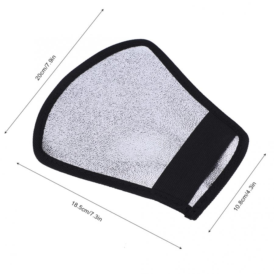 Universal Soft Intense Light Flash Speedlite Silver White Photography Reflector for SLR Camera Plastic