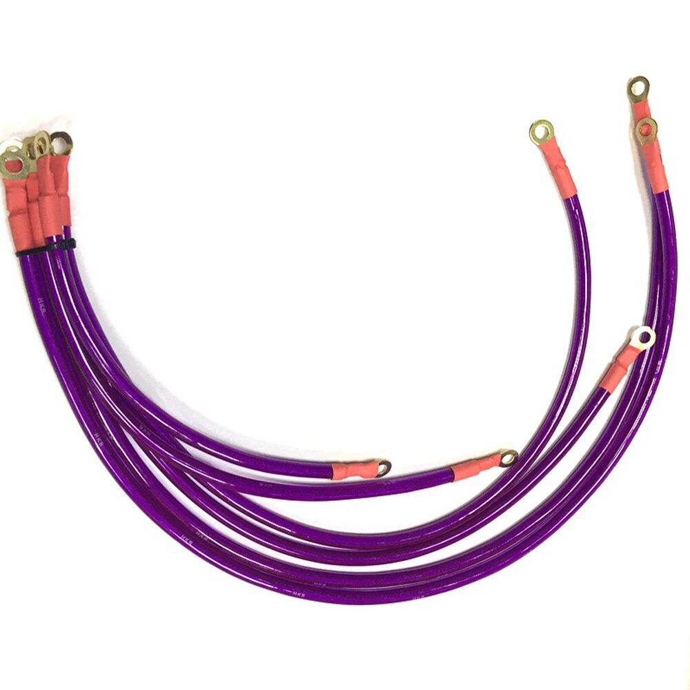 Durable 6 Point Grounding Ground Wire Performance Cable System Car Car Grounding Wire Set