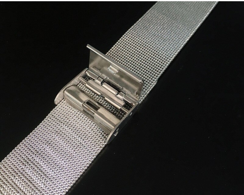 Milanese Watchband 10mm 12mm 14mm 16mm 18mm 20mm 22mm Universal 304 Stainless Steel Metal Watch Band Strap Bracelet Silver