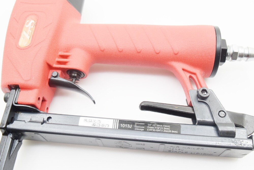 HY 1013JL Pneumatic Nail Gun Air Stapler Gun Tool Brad Long Head Gun U Style Lengthened Furniture Wood Sofa Work