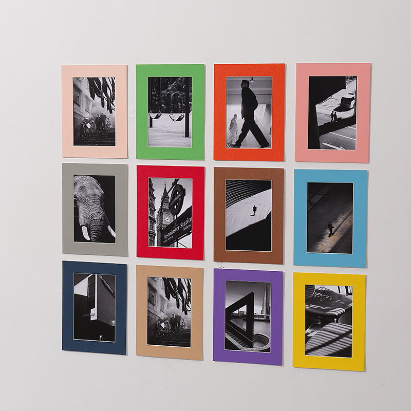 20 stuks kleurrijke kartonnen fotolijstjes, retro papieren fotolijstjes voor foto's van 6 inch, eenvoudige kleine fotolijstjes voor aan de muur.