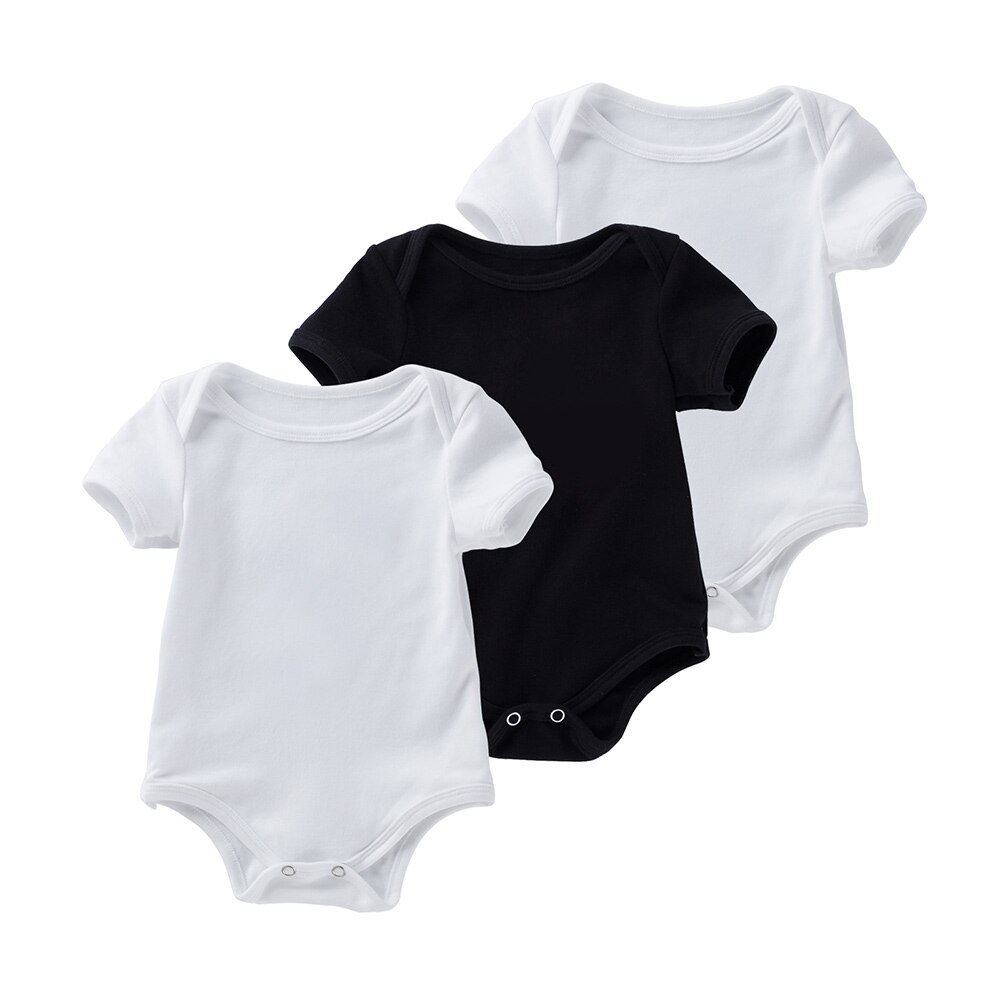 3 Stks/set Babykleertjes Pasgeboren Rompertjes 100% Katoen Elastische Peuter Jongen Kleding 2022: C / 12m