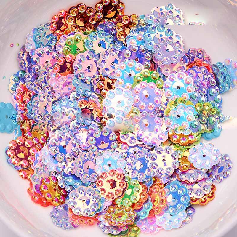12mm Zonnebloem Goud Kraal Pailletten Geschikt voor Stadium Kleding Accessoires Handleiding DIY Sequin Party Decoratie Materiaal