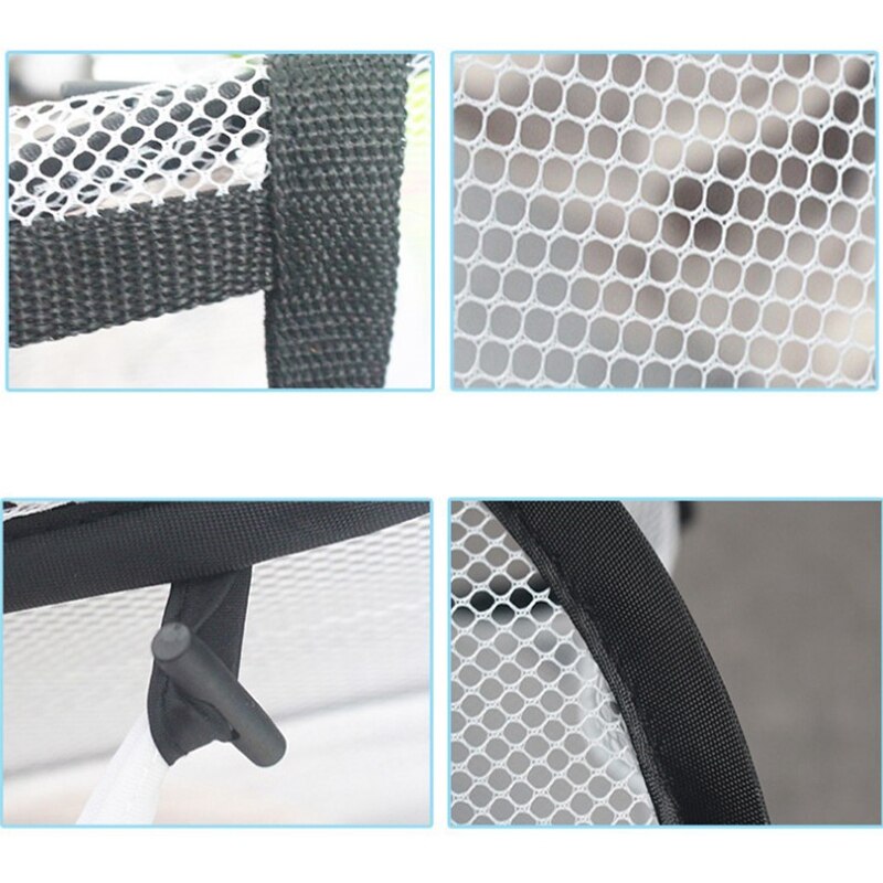 Auto Opslag Mand Outdoor Reizen Grote Wasmand Opvouwbare Mesh Doek Staaldraad Opslag Frame