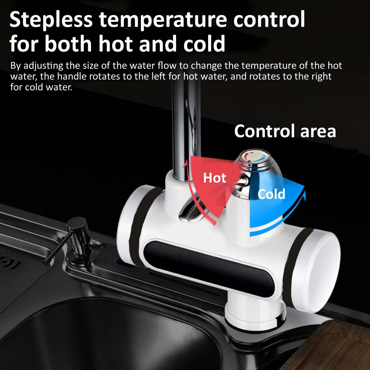 3000W 220V Instant Boiler Kraan Douche WaterHeater Elektrische Tap