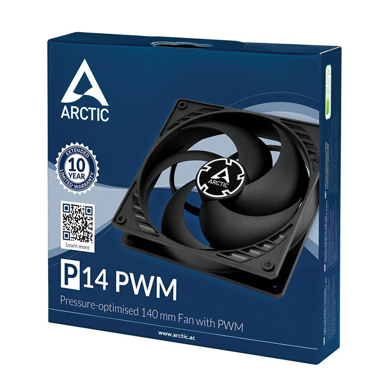ARCTIC P14 PWM 4PIN CPU Radiator 12cm,14cm Fan Computer Case Cooler Master 120MM/140MM Fluid Dynamic Bearin,Black
