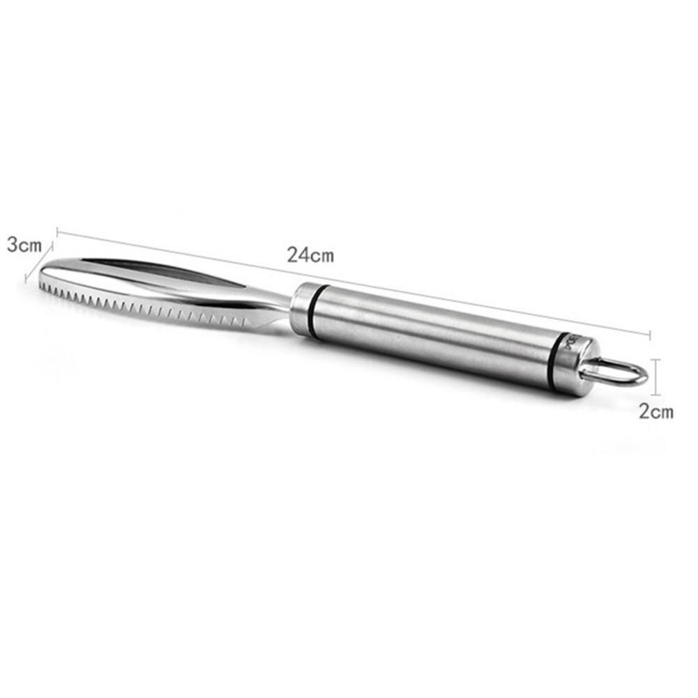Stainless Steel Fish Skin Brush Remove Scale Scraper Fish Skin Peeler Tools Remover Shaver Brush Kitchen Cooking Gadget: K