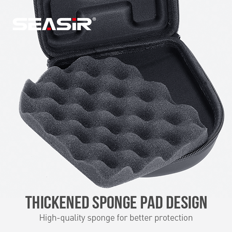 SEASIR Baitcasting Fishing Reel Bag EVA Water Bait Casting Drum Reels Pouch Protective Case Fishing Wheel Bag Left/Right