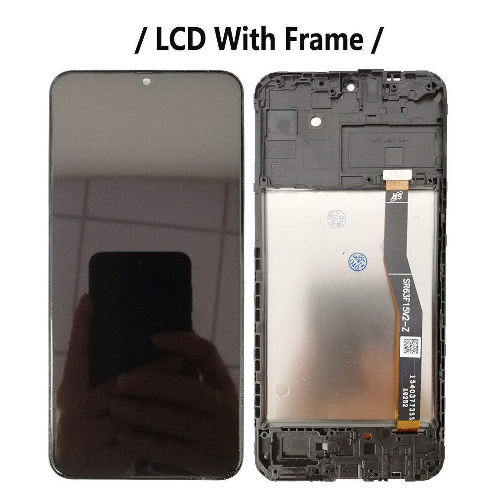 Super Amoled M205 Lcd Met Frame Voor Samsung Galaxy M20 Display SM-M205F/Ds M205G M205FN Screen Touch Sensor Digitizer montage