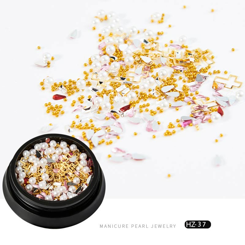 Tee-se-itse kristalli glitter strassikivi 3d kynsienkoristelu jalokivet riipukset kynnet korut asusteet: 037