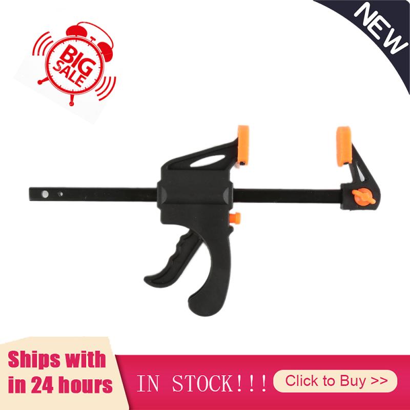 4 Inch Quick Ratchet F Clamp Heavy Duty Wood Working Work Bar Clamp Clip Kit Woodworking Reverse Clamping Toggle Quick-Release
