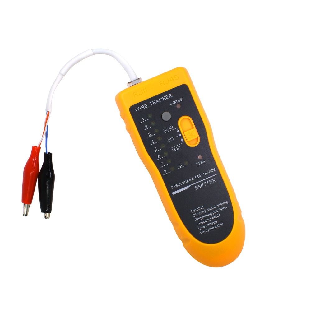 UTP STP Cat5 Cat6 RJ45 Line Finder Telephone Wire Tracker Tracer Diagnose Tone Tool Kit LAN Network Cable Tester JW-360