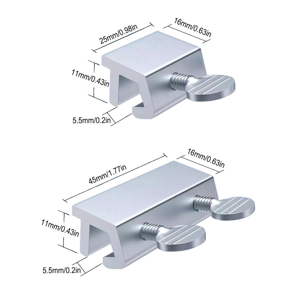 Langlebige Fensterschlösser aus Aluminiumlegierung, verschiebbar, sicher, verstellbare Schiebetür-Clips, Sicherheitsfenster-Schloss-Stopper für Türen
