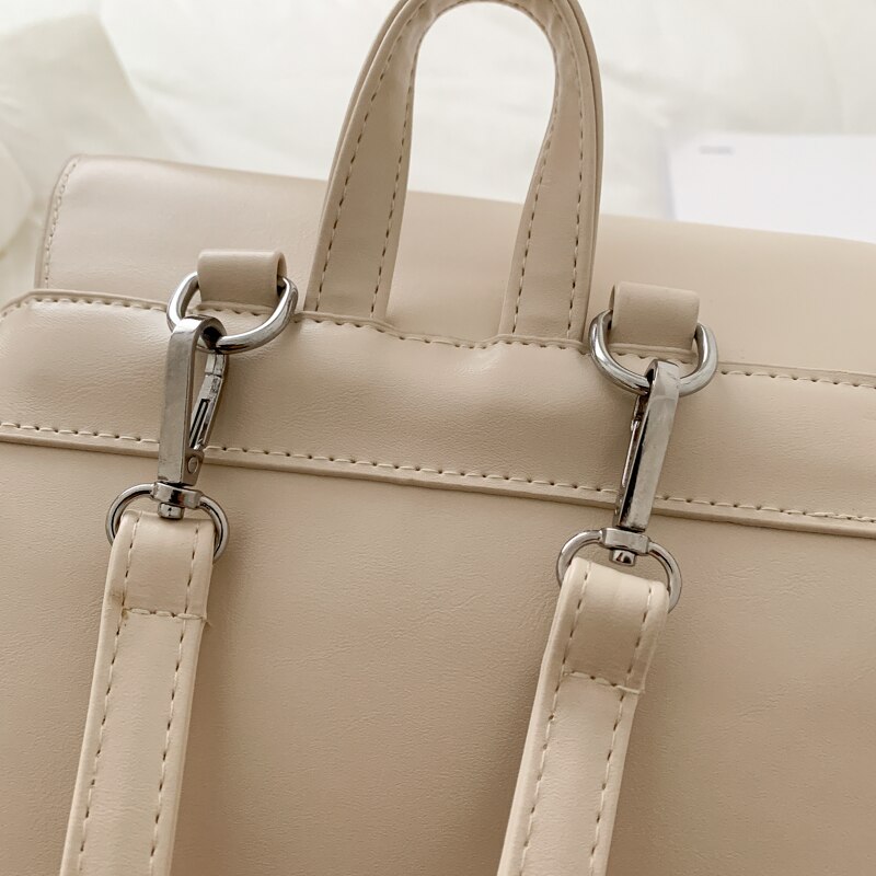 SUQI Mini Rucksack Damen - PU Leder Reise Rucksack - Softback Schultasche für Teenager