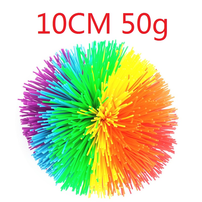 10 cm Jonglierball, bunter Gummidrahtball, Spielzeug für Kinder, Anti-Stress, dehnbarer Ball, Kinder-Neuheitsspielzeug, lustiges Gummispielzeug: Default Title