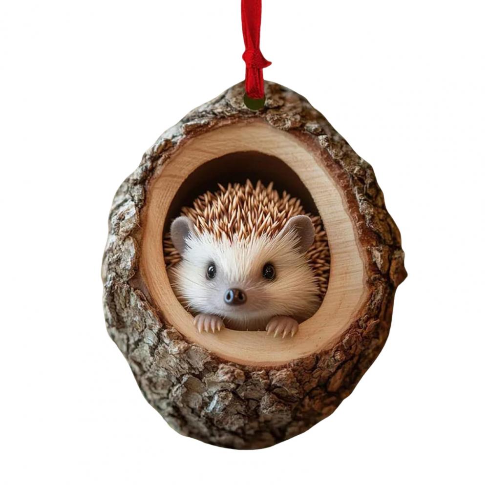 2D Christmas Ornaments Acrylic Cartoon Forest Acrylic Christmas Ornaments Seasonal Decor For Tree Ceiling Cute Pattern Keepsake: Blue