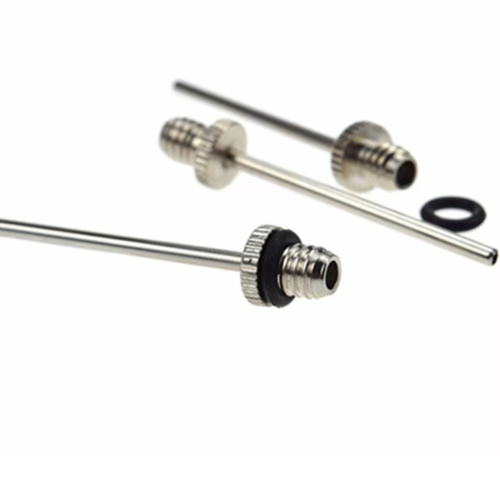 Aiguille de pompe de gonflage de ballon de Sport, 5/10/20 pièces, pour Football, basket-Ball, adaptateur de Valve d'air gonflable, broche de pompe en acier inoxydable