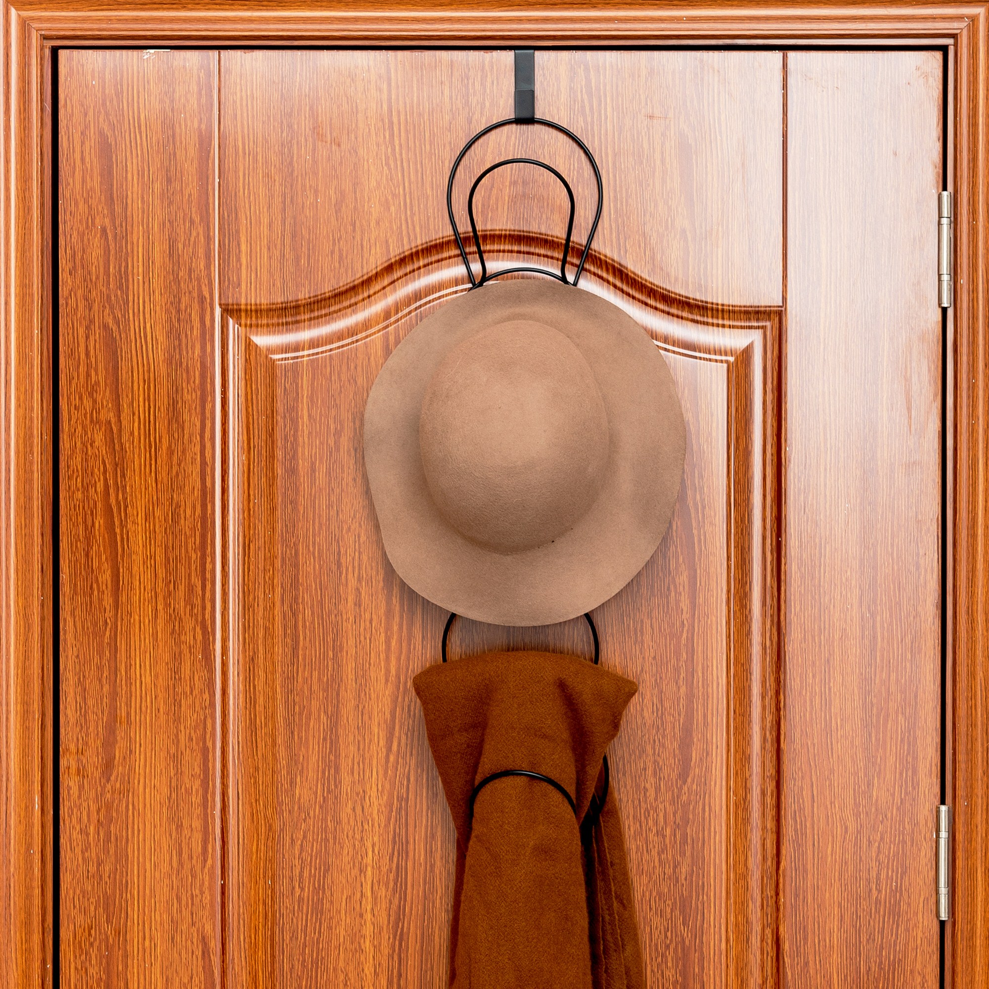 Perchero organizador de sombreros, colgador de puerta multifuncional para gorras, ropa, toalla, cocina, gorra de béisbol, montado en la pared, paquete de 5