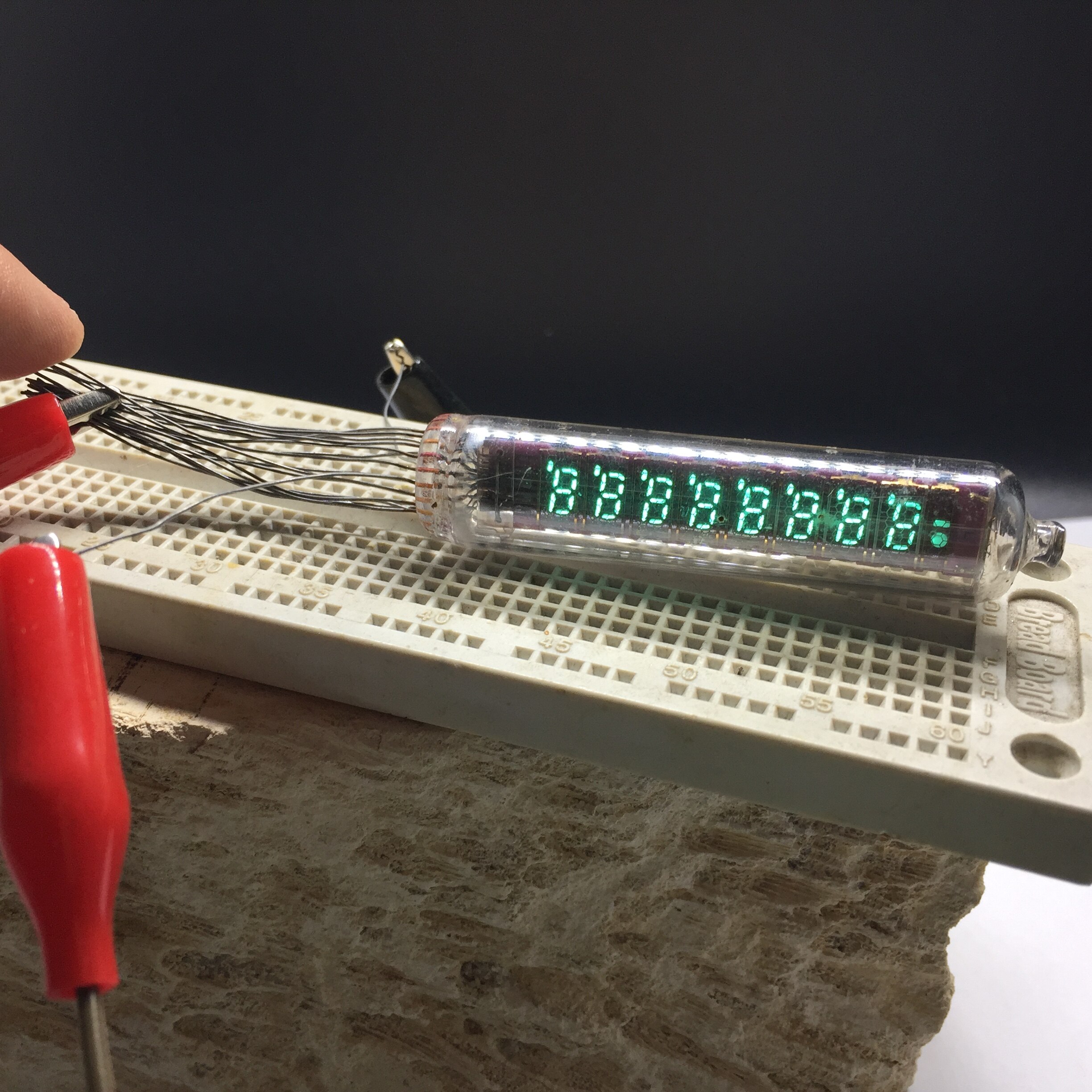 Tube numérique Fluorescent IV21, sept segments, huit bits, horloge à monter soi-même