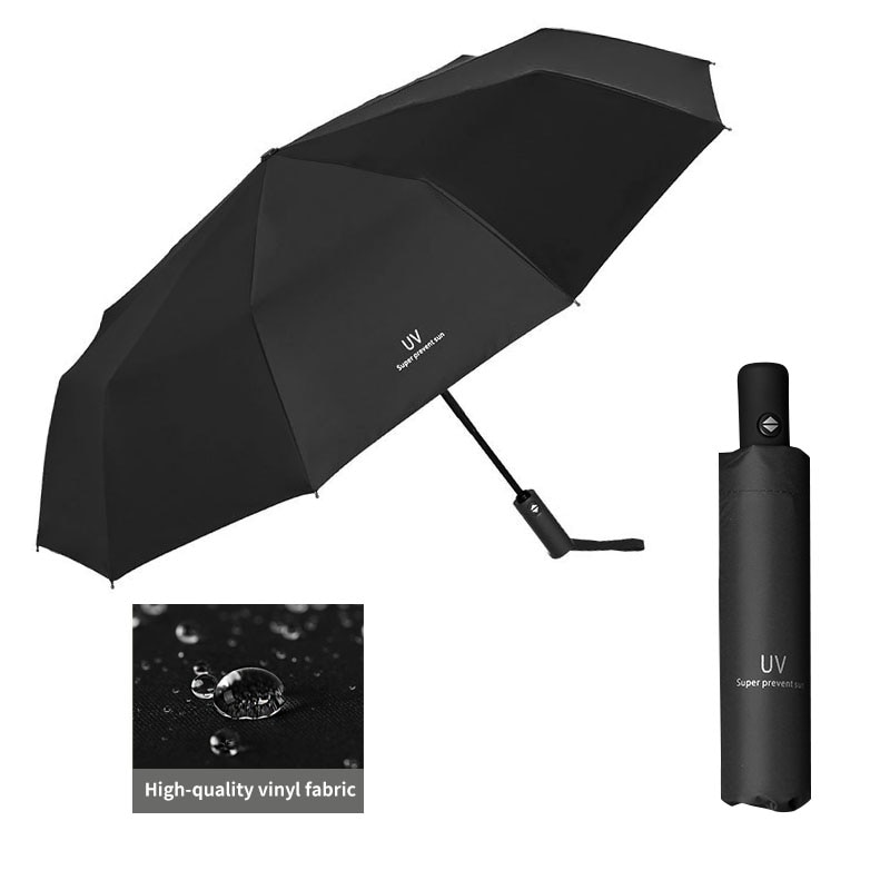 Mode Drie-Opvouwbare Paraplu Regen Dames Heren Mini Pocket Parasols Meisjes Uv Bescherming Waterdichte Draagbare Reizen Umbre