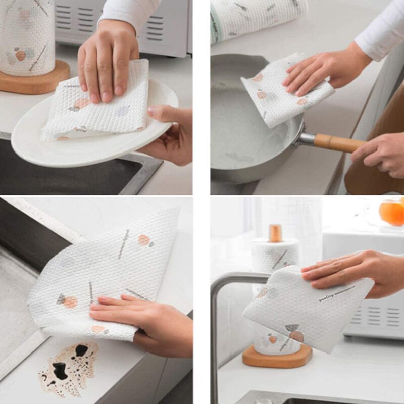 Strong & Absorbent Paper Towel Kitchen Paper Towels with Fruit Print White Commercial Essentials Paper Towel 3 Rolls