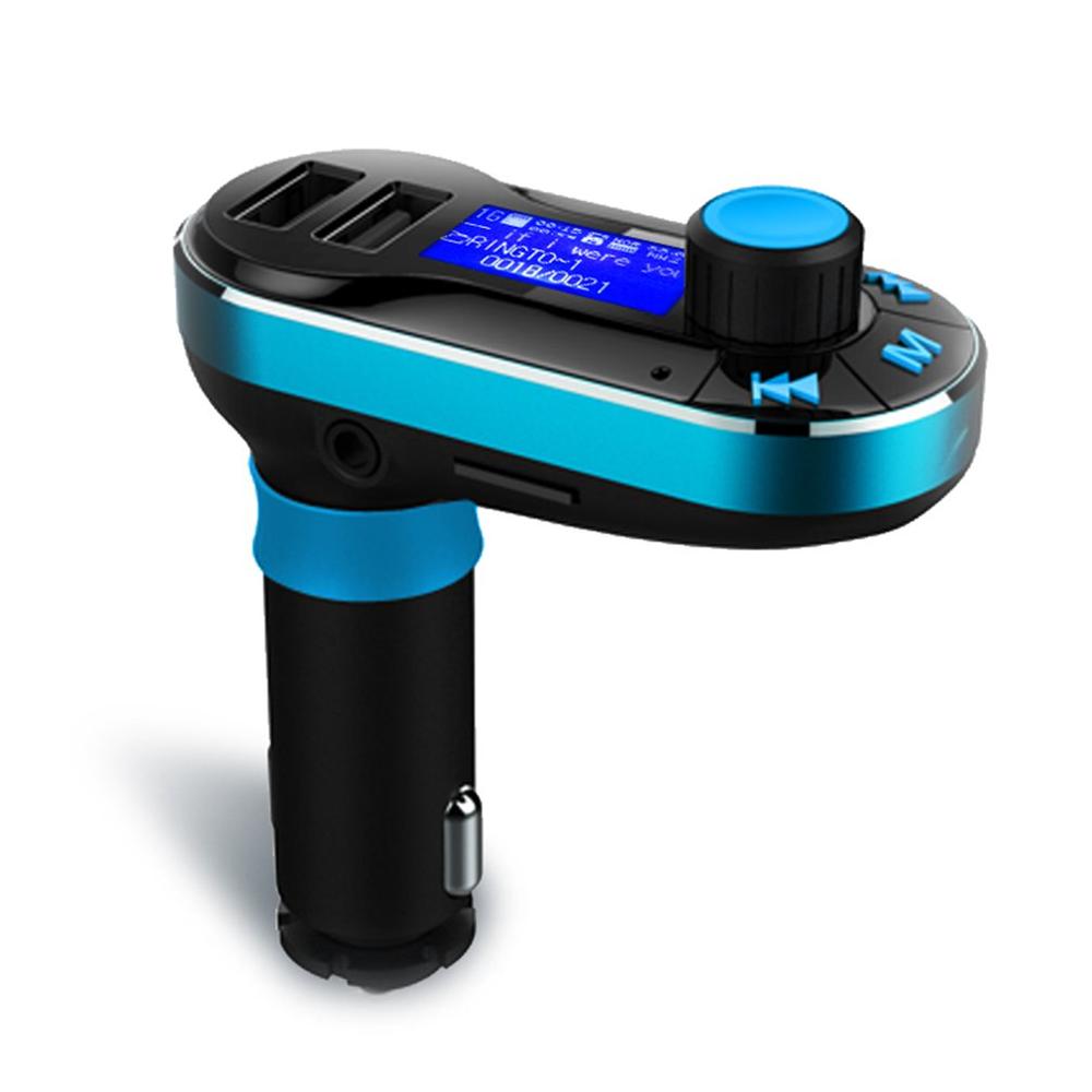 Auto Bausatz MP3 Spieler FM Sender Auto BT66 AUX Drahtlose Auto Modulator Radio 2 USB Auto Ladegerät Fernbedienung