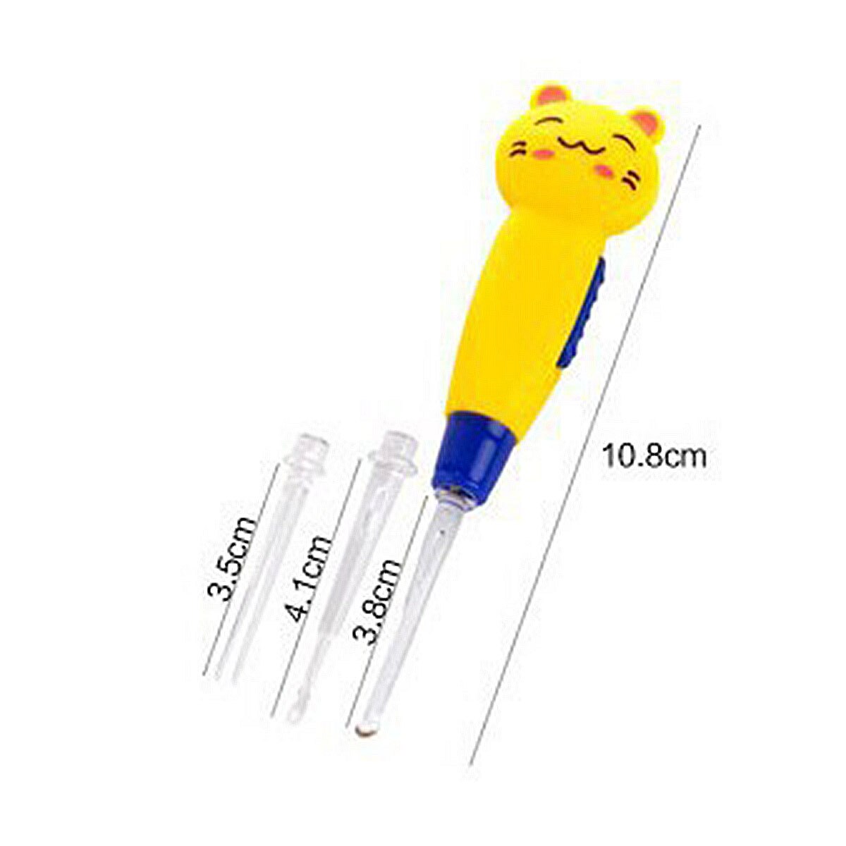 Cartoon Led Zaklamp Lichtgevende Oor Pick Cleaning Tools Met Licht Licht Oorsmeer Lepel Apparaat Graven Soft Cleaner Wax