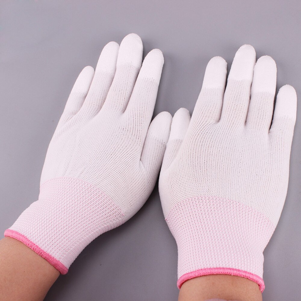 1pair Antistatic Gloves Anti Static ESD Electronic Working Gloves PU Coated Coated Finger PC Antiskid for Finger Protection