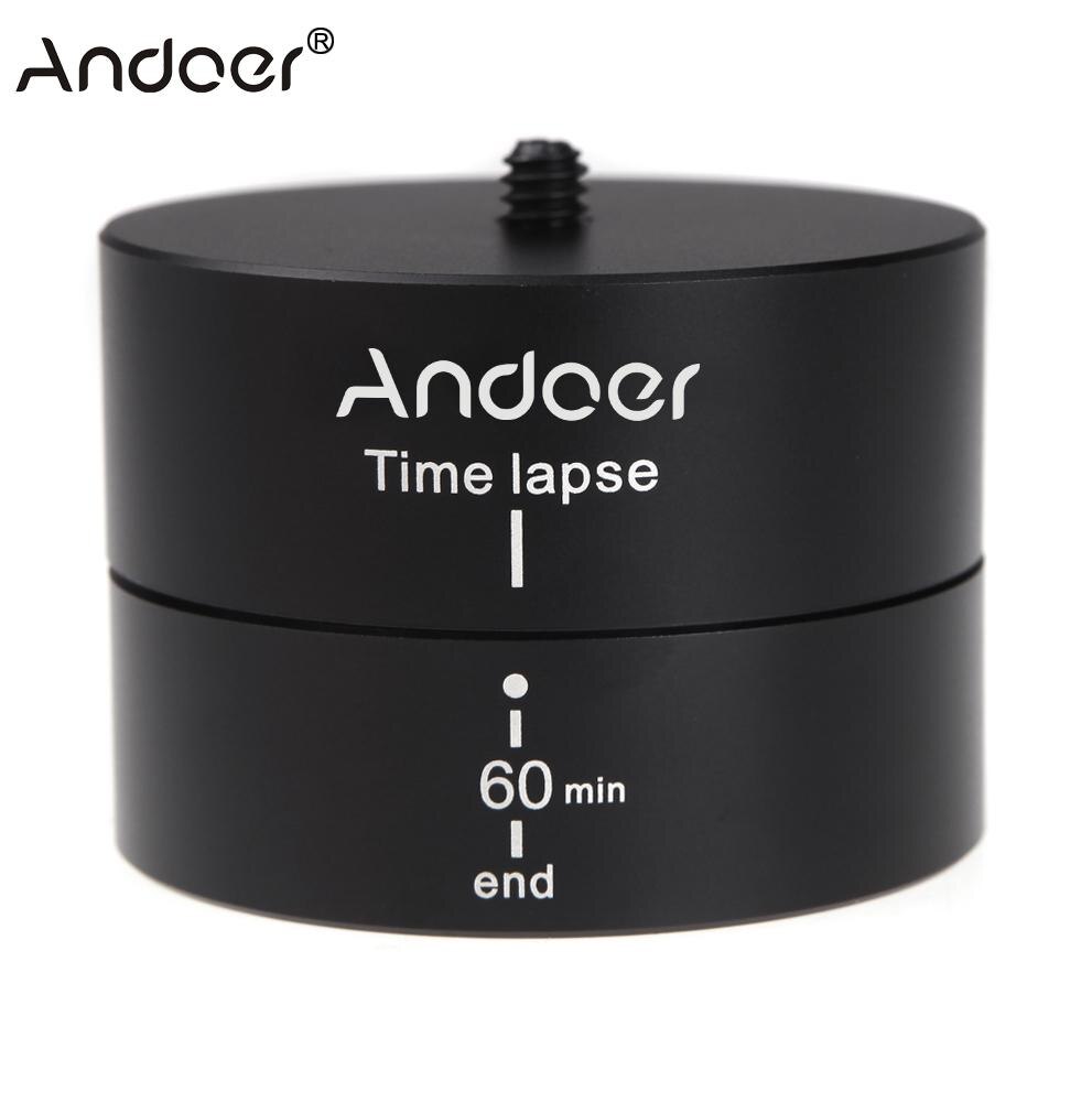 Andoer 360 Graden Panning Rotating Time Lapse Stabilisator Statief Adapter Voor Gopro Dslr