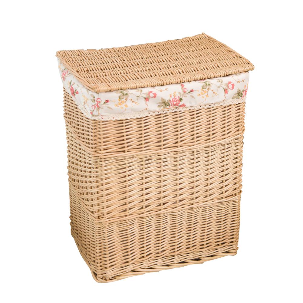 Rattan Laundry Dirty Clothes Home Storage Basket Large Storage Box Wicker Mesh Laundry Bag Laundry Hamper With Lid: B