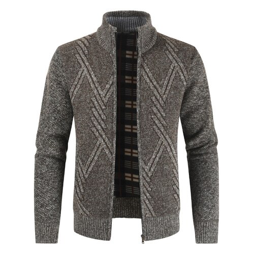 Cardigan épais pour homme, pull , manteaux, à la , collection automne hiver: Brown / Asian M