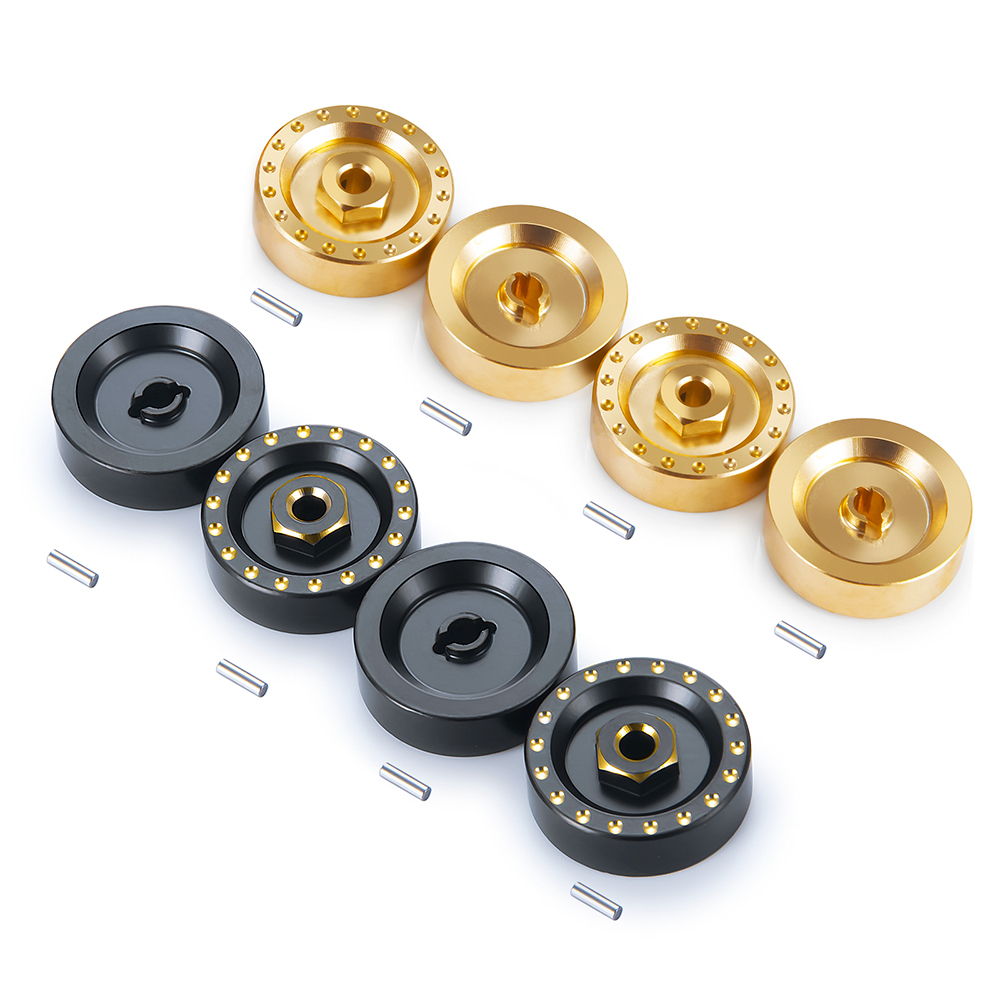 MIBIDAO-cubierta diferencial de latón, nudillo de dirección, adaptador hexagonal, acoplador de peso para Axial SCX24 1/24 RC, piezas de mejora de coche, accesorios
