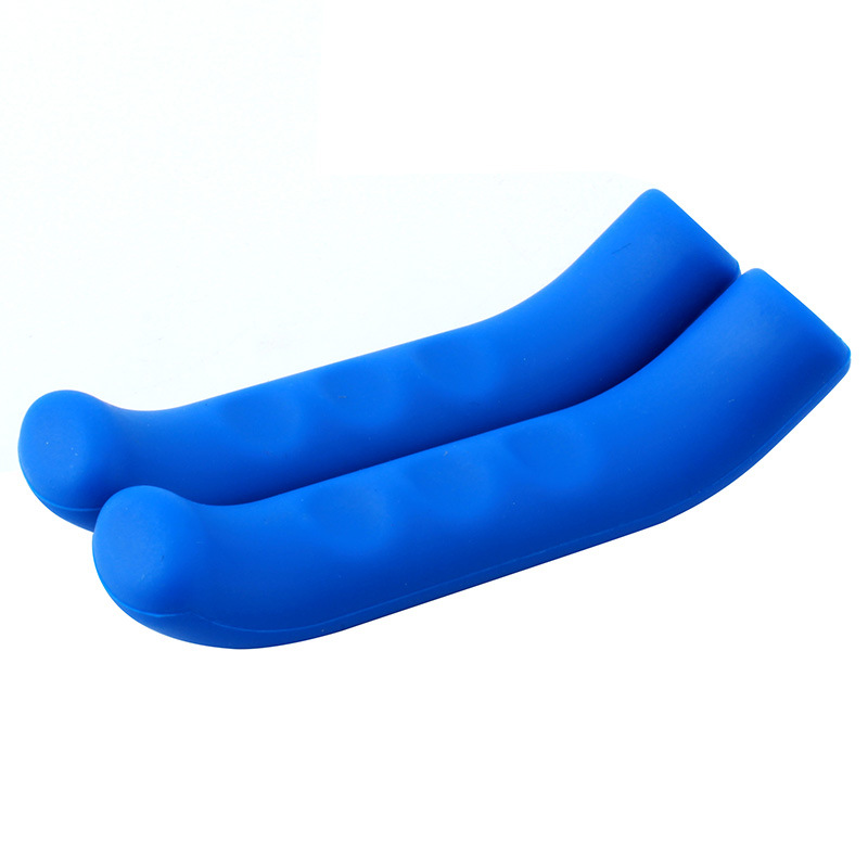 Manchon de poignée de frein de vélo, poignées VTT en silicone, housse de protection de guidon, équipement de cyclisme anti-alde, accessoires de vélo: Bleu
